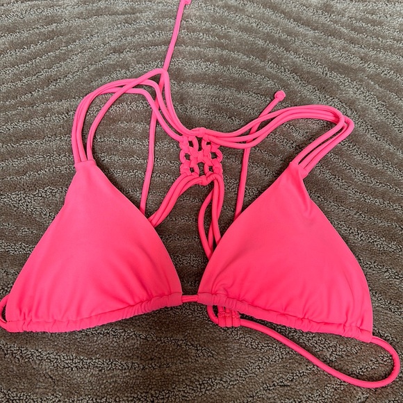 American Eagle Outfitters Other - American eagle, orange triangle, bikini top, size medium